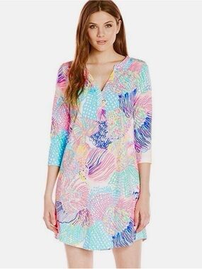Lilly Pulitzer Ali Dress Multi Roar of the Seas Size Medium